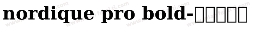 nordique pro bold字体转换